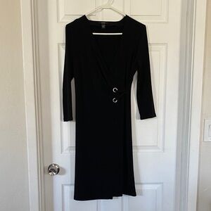 Alfani Elegant Black Wrap Dress